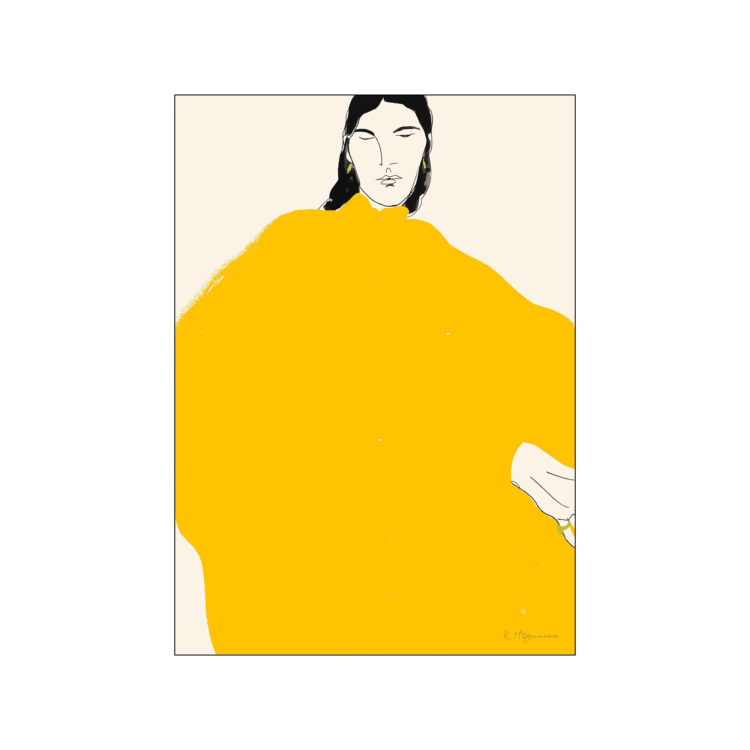 The Poster Club x Rosie McGuinness Yellow Dress plakat